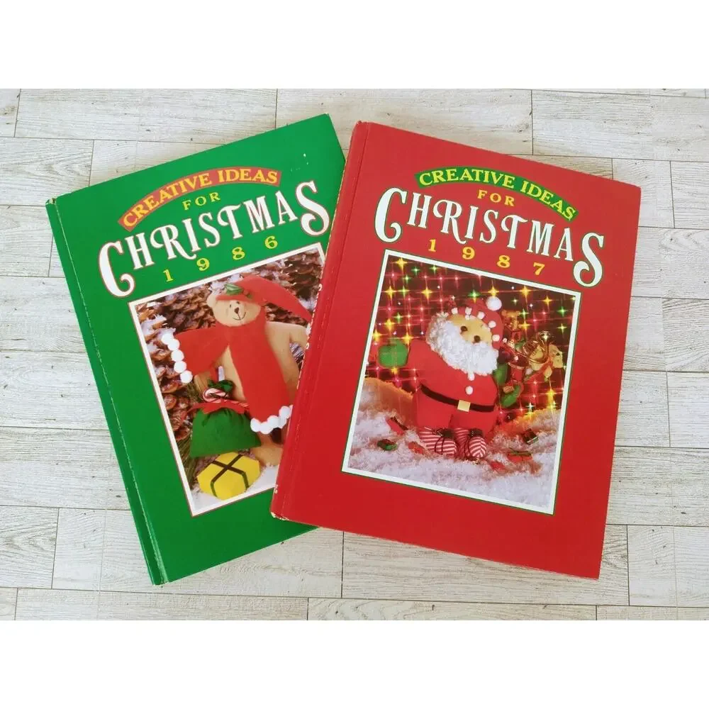 Lot of 2 - Creative Ideas for Christmas - 1986 1987 (American Country Christmas)